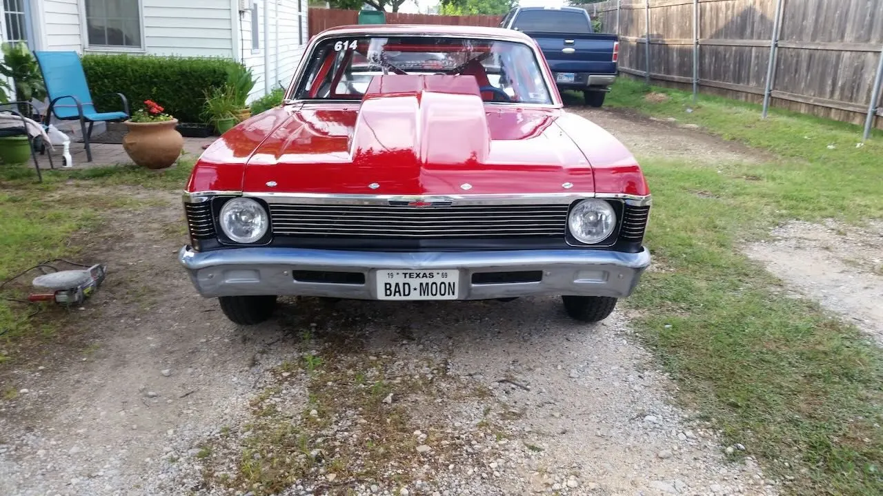 Red classic car paint match and finish